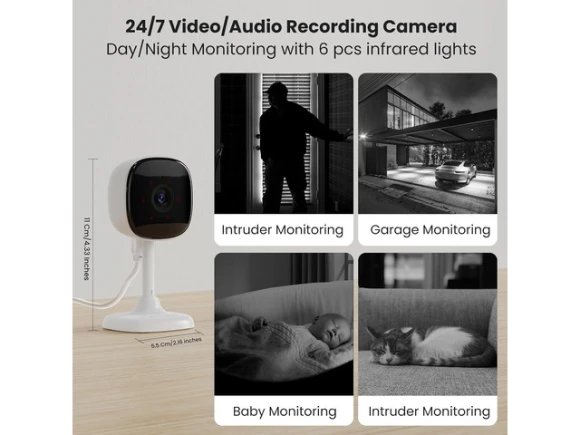WiFi Indoor Camera — Security Camera, TAURKENAM