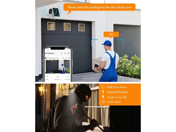 Wireless Outdoor Security Camera — Security Camera, DZEES