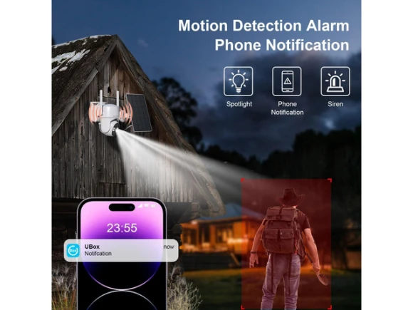 4G LTE Cellular Security Camera with SIM Card — Security Camera, WOOJONG