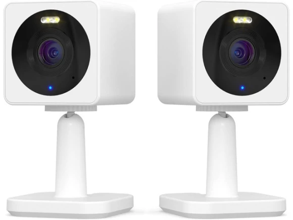 Indoor/Outdoor Smart Home Security Camera, 2-Pack, White — Security Camera, Wyze
