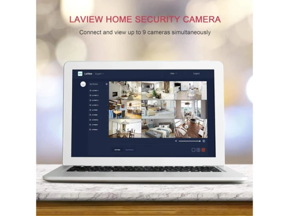 Indoor Wi-Fi Security Camera, 4 Cameras — Security Camera, LaView