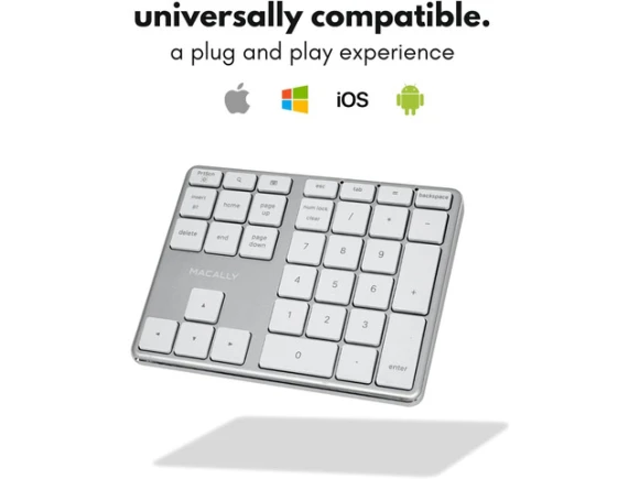 Bluetooth Numeric Keypad — Bluetooth Keyboard, Macally