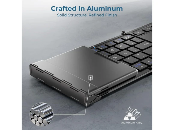 Foldable Keyboard with Touchpad — Bluetooth Keyboard, iClever