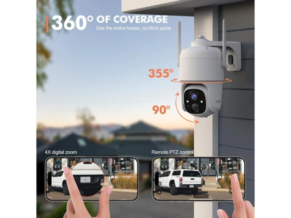 Outdoor Security Camera, 2-Pack — Security Camera, DZEES