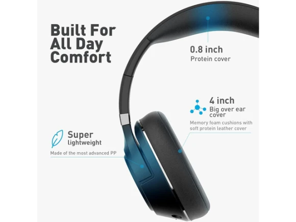 Over-Ear Wireless Headphones — Wireless Earbuds, WOOJONG