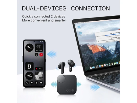 Wireless Earbuds, Dark Grey — Wireless Earbuds, CMF