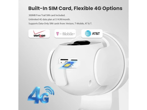 4G LTE Cellular Security Camera — Security Camera, WOOJONG