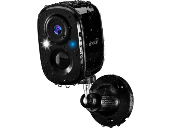 Outdoor WiFi Security Camera, 2K, Black — Security Camera, WOOJONG