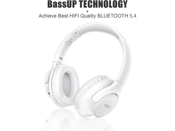 Over-Ear Foldable Bluetooth Headphones — Wireless Earbuds, KVIDIO