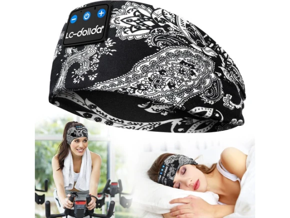 Bluetooth Sleep Headphones with Headband — Wireless Earbuds, LC-dolida