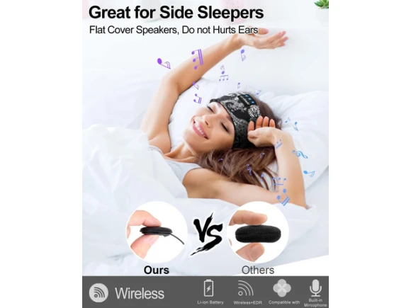 Bluetooth Sleep Headphones with Headband — Wireless Earbuds, LC-dolida