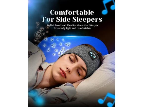 Bluetooth Sleeping Headphones Headband — Wireless Earbuds, Perytong