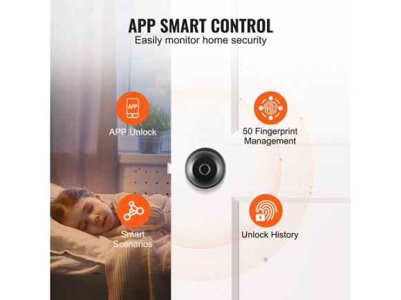 Fingerprint Smart Door Lock — Smart Lock, VEVOR