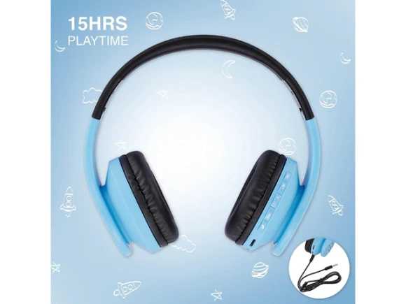 Foldable Over-Ear Headphones — Wireless Earbuds, PowerLocus