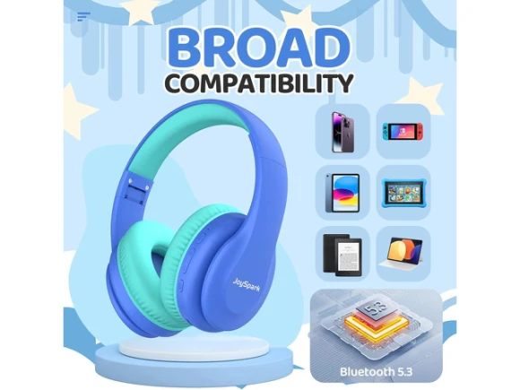 Kids' over-ear Bluetooth headphones — Wireless Earbuds, Suppower