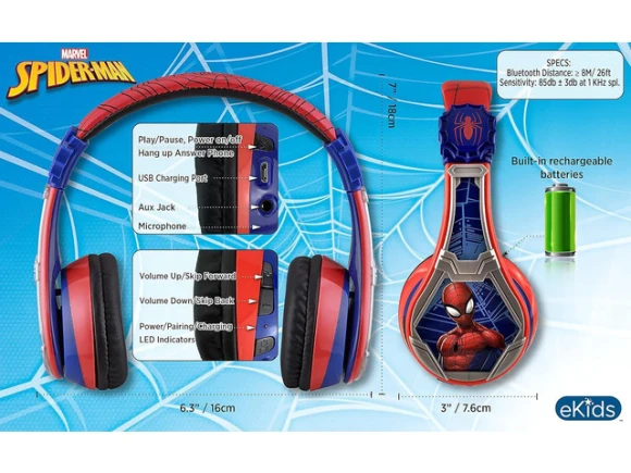 Wireless Bluetooth Headphones — Wireless Earbuds, eKids