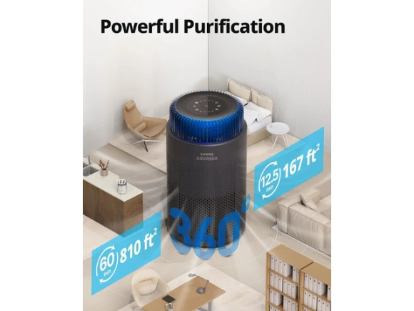 Air Purifier, Black — Air Purifier, Coway