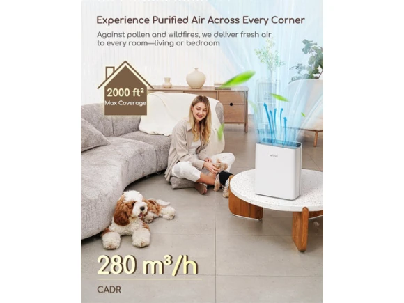 Air Purifier with PM2.5 Monitor and Smart Auto Mode — Air Purifier, Afloia
