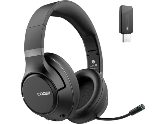 Black Wireless Headphones — Wireless Earbuds, Suppower