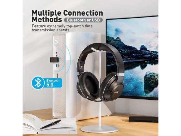 Black Wireless Headphones — Wireless Earbuds, Suppower