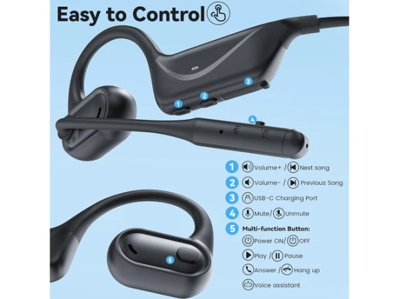 Open-Ear Headphones — Wireless Earbuds, MONODEAL
