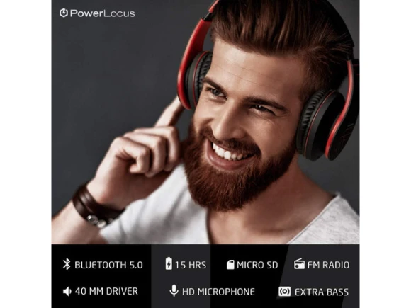 Over-Ear Headphones — Wireless Earbuds, PowerLocus