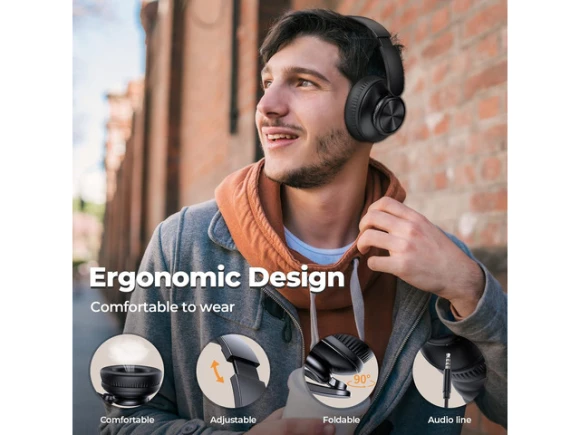 Over-ear wireless Bluetooth headphones — Wireless Earbuds, Suppower