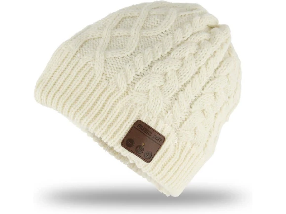 Wireless Music Beanie Hat with Headphones — Wireless Earbuds, Suppower