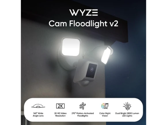 Outdoor security floodlight camera v2 — Security Camera, Wyze