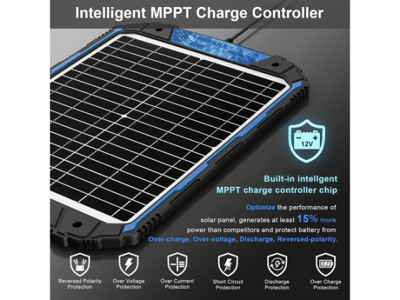 Solar Battery Trickle Charger and Maintainer — Solar Charge Controller, SUNER POWER