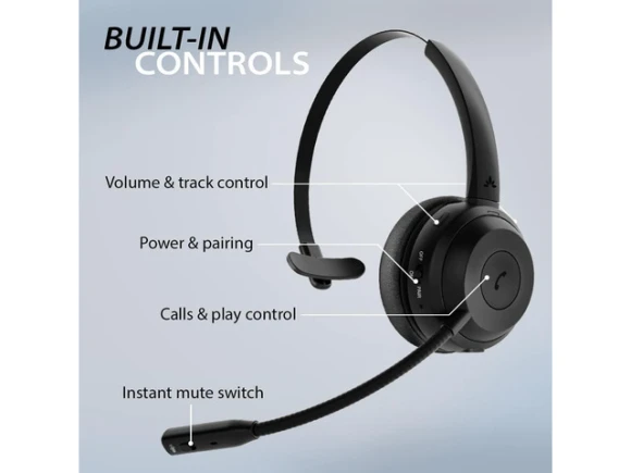 Wireless Work Headset — Wireless Earbuds, Avantree