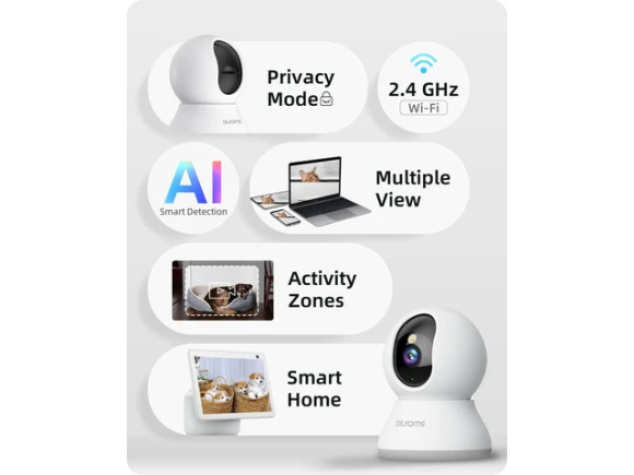 2K 360-Degree Security Camera — Security Camera, blurams