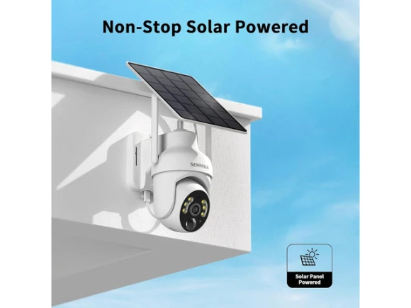2K Solar Outdoor Security Camera, 2 Pack — Security Camera, SEHMUA
