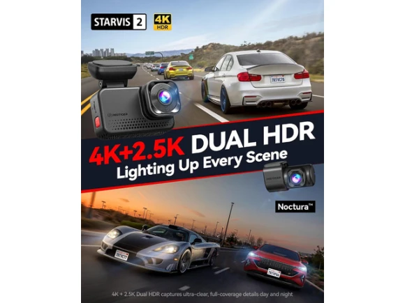 4K + 2.5K Dash Cam — Dash Cam, REDTIGER