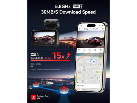 4K + 2.5K Dash Cam — Dash Cam, REDTIGER