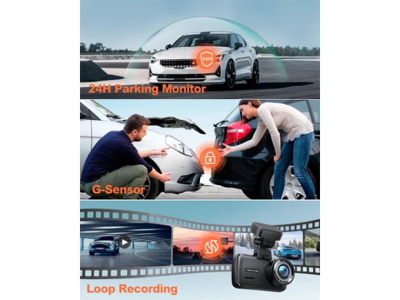 4K Dash Camera with WiFi and GPS — Dash Cam, YEECORE