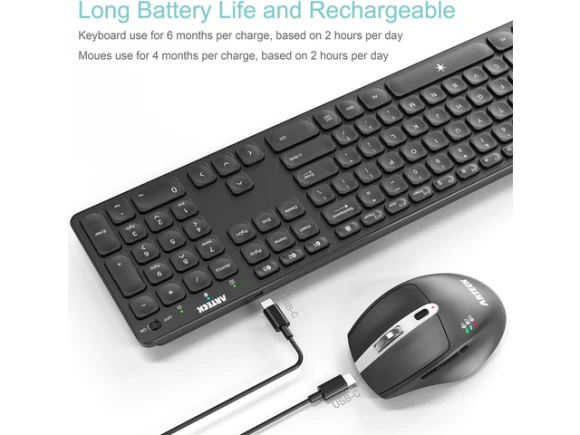 Bluetooth Keyboard and Mouse Set — Bluetooth Keyboard, Arteck