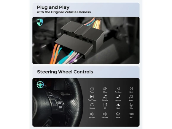 Car Radio with Wireless CarPlay and Android Auto — Car Infotainment System, Xelite