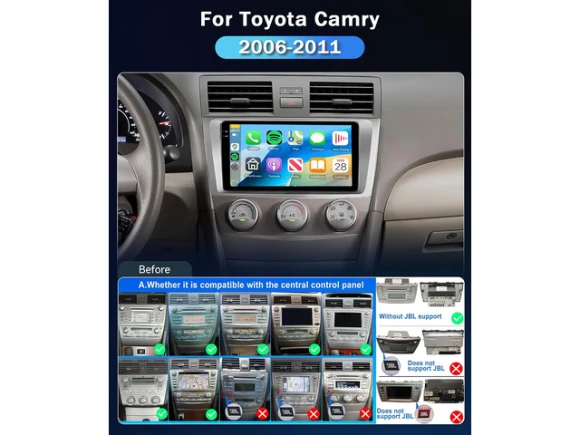 Car Stereo for Toyota Camry 2006–2011 — Car Infotainment System, Xelite