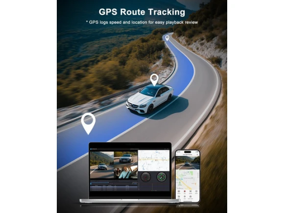 Front and Rear 2-Channel Dash Camera, 4K+1080P FHD — Dash Cam, Xelite