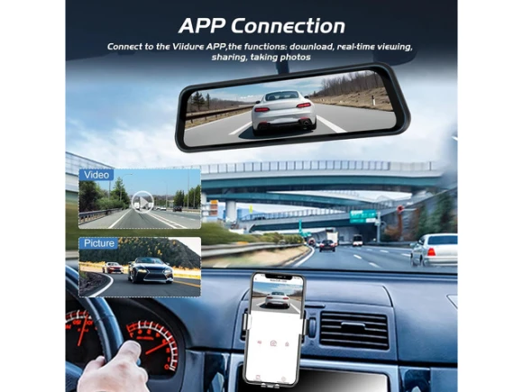 Rear-view Mirror Dash Camera with 64GB Card — Dash Cam, Xelite