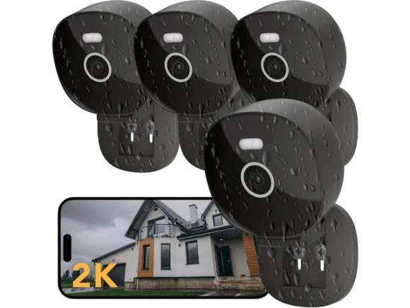 2K Security Cameras, 4-Pack — Security Camera, Trisvision