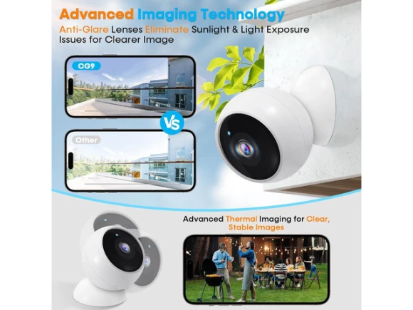 2K Wi-Fi Security Camera — Security Camera, AMTIFO