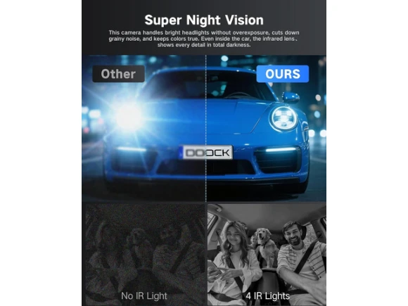 3-Channel Dash Camera with 64GB Card — Dash Cam, Xelite