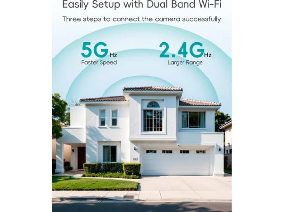 3MP Outdoor Security Camera — Security Camera, ZUMIMALL