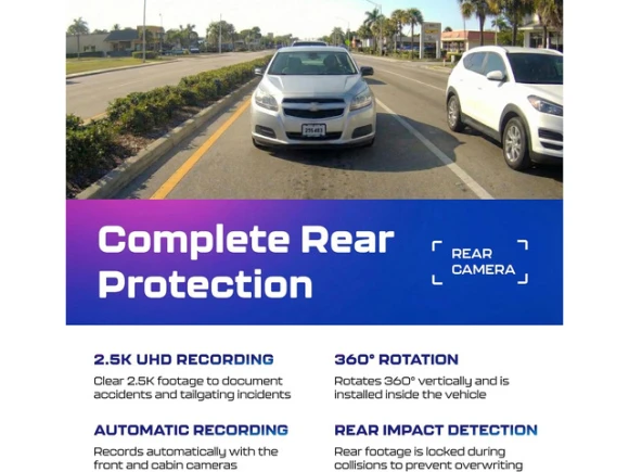 4K Dual-Channel Dash Cam with 3.19-Inch IPS Screen — Dash Cam, AZDOME