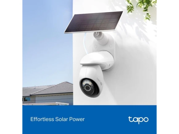 4K Outdoor Surveillance Camera with Solar Panel — Security Camera, Tapo