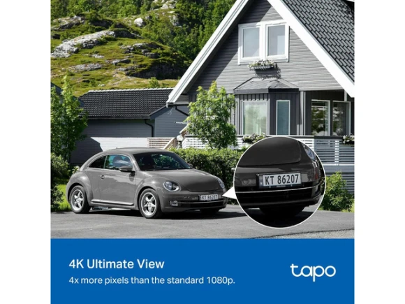 4K Outdoor Surveillance Camera with Solar Panel — Security Camera, Tapo