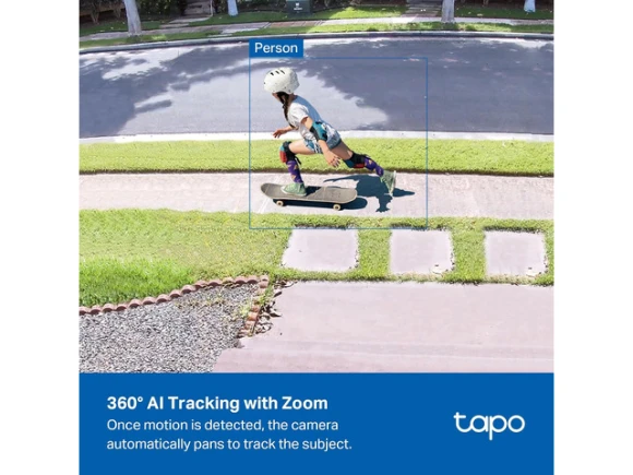 4K Outdoor Surveillance Camera with Solar Panel — Security Camera, Tapo
