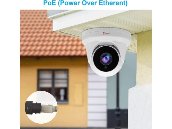 4MP PoE IP Turret Camera with Microphone — Security Camera, Anpviz